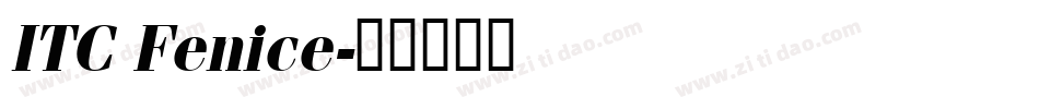 ITC Fenice字体转换